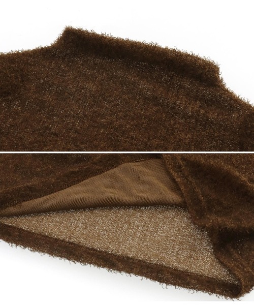 LATINA（ラティーナ）の「プードルタッチ ハイネック ニット セーター 長袖（ニット/セーター・レディース・ブラウン/ホワイト/ブラック・FREE）」の4枚目の写真