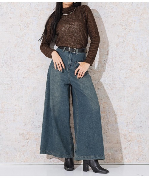 LATINA（ラティーナ）の「プードルタッチ ハイネック ニット セーター 長袖（ニット/セーター・レディース・ブラウン/ホワイト/ブラック・FREE）」の11枚目の写真