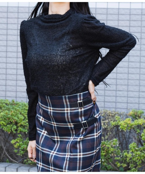 LATINA（ラティーナ）の「プードルタッチ ハイネック ニット セーター 長袖（ニット/セーター・レディース・ブラウン/ホワイト/ブラック・FREE）」の19枚目の写真