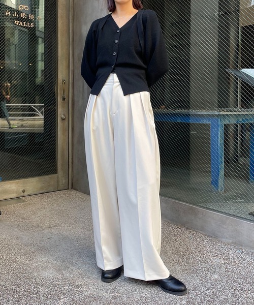 CAPRICIEUX LE'MAGE(カプリシューレマージュ)の「ボレロ風カーディガン(カーディガン/ボレロ・レディース・ブラック/ベージュ/オフホワイト・FREE)」の17枚目の写真