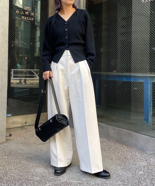 CAPRICIEUX LE'MAGE(カプリシューレマージュ)の「ボレロ風カーディガン(カーディガン/ボレロ・レディース・ブラック/ベージュ/オフホワイト・FREE)」の18枚目の写真