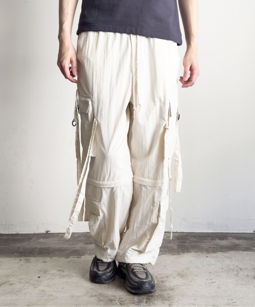 Magine（マージン）の「【SELECT】IR:ナイロンワッシャーテクノパンツ（カーゴパンツ・メンズ・カーキ/ブラック/オフホワイト・M/L）」の5枚目の写真