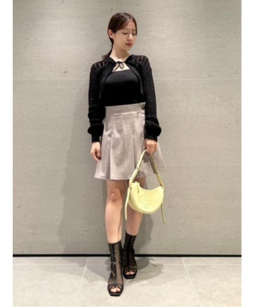 SNIDEL（スナイデル）の「バリエストラップインナー（キャミソール・レディース・ラベンダー/アイボリー/ブラック・FREE）」の6枚目の写真