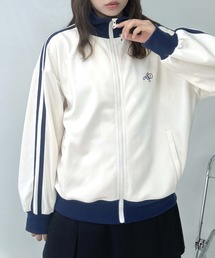 AS KNOW AS plus（アズノゥアズプラス）の「◎ワンポイント刺繍ロゴ サイドライントラックジャケット【UNISEX ITEM】（ジャージ）」