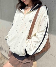 AS KNOW AS plus（アズノゥアズプラス）の「◎ワンポイント刺繍ロゴ サイドライントラックジャケット【UNISEX ITEM】（ジャージ）」