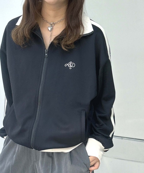 【嬉しい美品】ニードルス スウェット ワンポイント刺繍ロゴ サイドライン XL. PENNEYS/ペニーズ 別注 THE FOX ロゴ ワッペン刺繍ワンポイント ライン