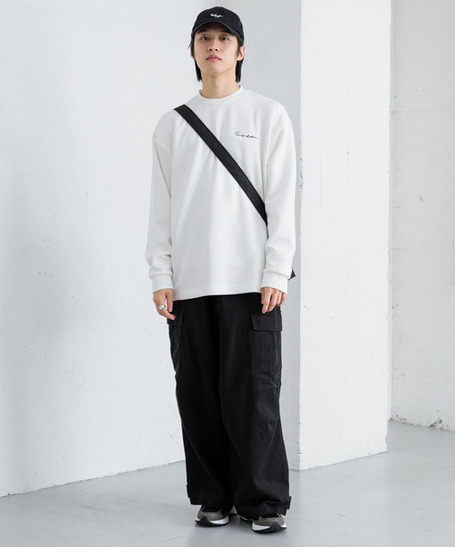 SENSE OF PLACE by URBAN RESEARCH（センスオブプレイスバイアーバンリサーチ）の「パデットキルトショルダーバッグ（ショルダーバッグ・メンズ・チャコールグレー/ブラック/ライトベージュ・ONE）」の7枚目の写真