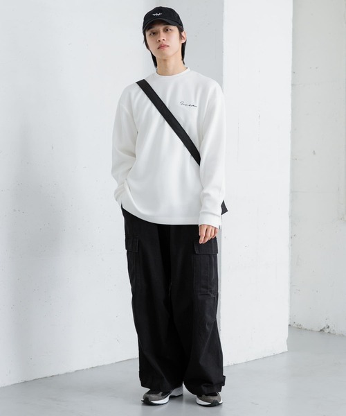 SENSE OF PLACE by URBAN RESEARCH（センスオブプレイスバイアーバンリサーチ）の「パデットキルトショルダーバッグ（ショルダーバッグ・メンズ・チャコールグレー/ブラック/ライトベージュ・ONE）」の12枚目の写真