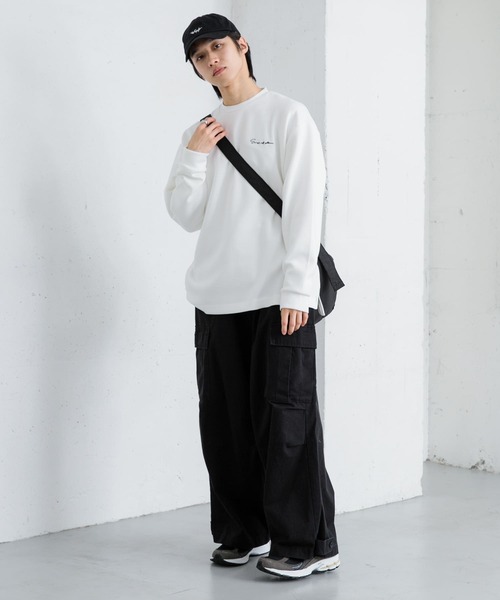 SENSE OF PLACE by URBAN RESEARCH（センスオブプレイスバイアーバンリサーチ）の「パデットキルトショルダーバッグ（ショルダーバッグ・メンズ・チャコールグレー/ブラック/ライトベージュ・ONE）」の18枚目の写真