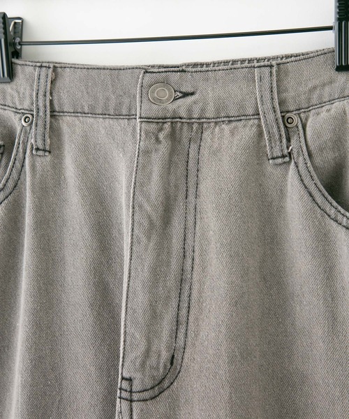 UNIIT（ユニット）の「スプレープリント　バギーデニムパンツ　オーバーサイズ　ビッグシルエット（デニムパンツ・メンズ・ダークグリーン/グレー/シルバー/ワイン・MEDIUM/LARGE）」の16枚目の写真
