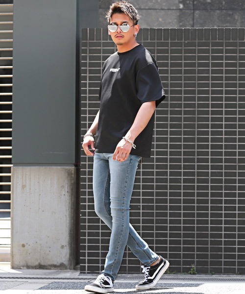 LUXSTYLE(ラグスタイル)の「スキニーデニムパンツ(デニムパンツ・メンズ・ブルー/グレー/ライトグレー/ブラック・L/XL/M)」の7枚目の写真