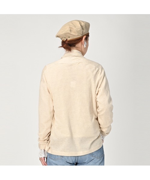 45R（フォーティファイブアール）の「ホール超ガーゼカシュクール（カーディガン/ボレロ・レディース・イエロー/グリーン/ベビーピンク・FREE）」の8枚目の写真