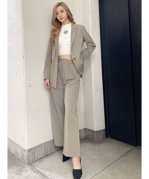 GYDA(ジェイダ)の「ハイウエストストレートパンツ(その他パンツ・レディース・ベージュ/ブラック/ライトブルー・FREE)」の11枚目の写真