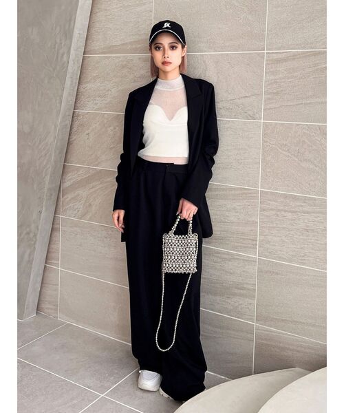 GYDA(ジェイダ)の「ハイウエストストレートパンツ(その他パンツ・レディース・ベージュ/ブラック/ライトブルー・FREE)」の16枚目の写真