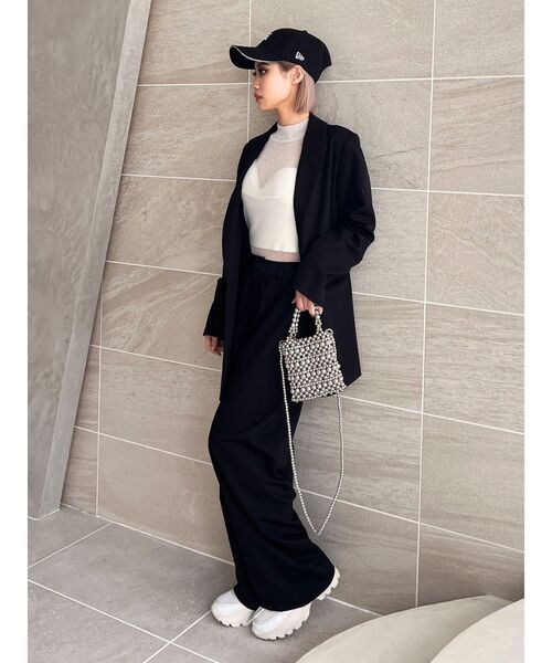 GYDA(ジェイダ)の「ハイウエストストレートパンツ(その他パンツ・レディース・ベージュ/ブラック/ライトブルー・FREE)」の18枚目の写真