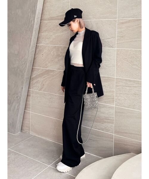 GYDA(ジェイダ)の「ハイウエストストレートパンツ(その他パンツ・レディース・ベージュ/ブラック/ライトブルー・FREE)」の19枚目の写真