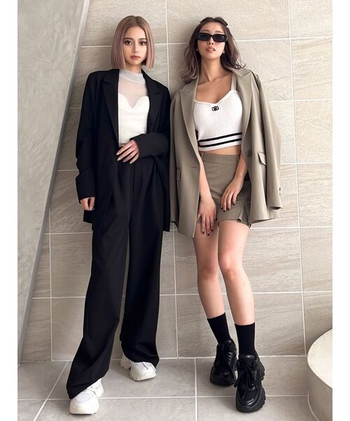 GYDA(ジェイダ)の「ハイウエストストレートパンツ(その他パンツ・レディース・ベージュ/ブラック/ライトブルー・FREE)」の22枚目の写真