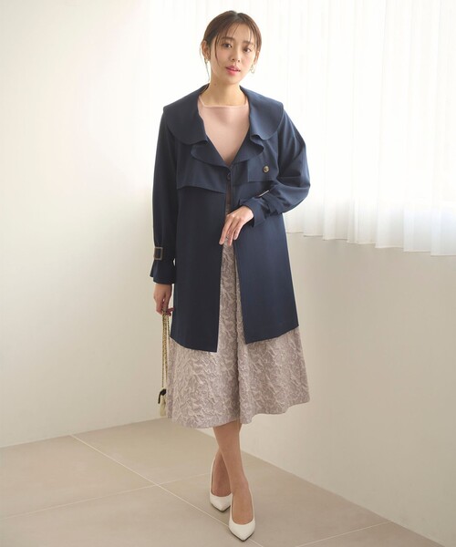 Feroux(フェルゥ)の「【セットアイテム】ニット×ジャガードスカート セット(セットアップ・レディース・ピンク系/ライトグリーン系・1/2)」の7枚目の写真