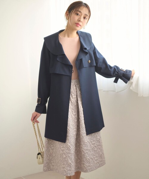 Feroux(フェルゥ)の「【セットアイテム】ニット×ジャガードスカート セット(セットアップ・レディース・ピンク系/ライトグリーン系・1/2)」の8枚目の写真