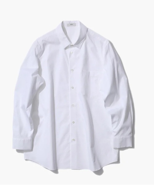 ATON(エイトン)の「ATON(エイトン)SUVIN BROAD | STANDARD SHIRT(シャツ/ブラウス・メンズ・ブルー/ホワイト/ネイビー/ブラック/グレー・4/6/2)」の21枚目の写真