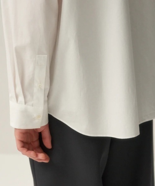 ATON(エイトン)の「ATON(エイトン)SUVIN BROAD | STANDARD SHIRT(シャツ/ブラウス・メンズ・ブルー/ホワイト/ネイビー/ブラック/グレー・4/6/2)」の12枚目の写真