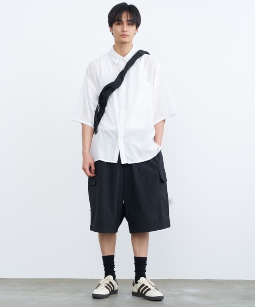 Nylon gathered shoulder bag / ナイロンギャザーショルダー