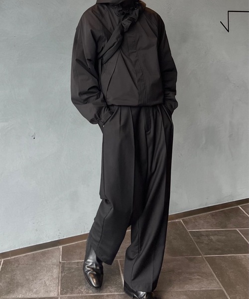 SINSS（シンス）の「Nylon gathered shoulder bag / ナイロンギャザーショルダーバッグ（ショルダーバッグ・メンズ・ホワイト/ブルー/オレンジ/ブラック/チャコール/レッド・FREE）」の22枚目の写真