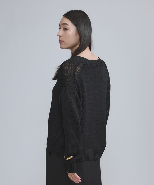 Chaos(カオス)/シルクコンリリーショートカーディガン 【セットアップ