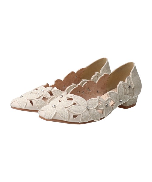 Bridget Birkin（ブリジットバーキン）の「【Bridget Birkin】フラワーカットワークラメパンプス(541033)（パンプス・レディース・ブラック/アイボリー/ブラウン・22.5/23/23.5/24/24.5）」の18枚目の写真