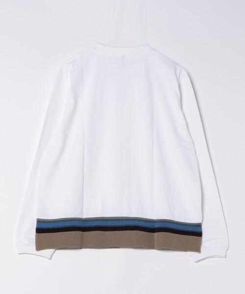 NO WAY（ノーウェイ）の「/ミドルウェイト 裾リブクルーネックロングスリーブカットソー（Tシャツ/カットソー・メンズ・ブラック/ホワイト系その他/ホワイト系その他2・MEDIUM/LARGE）」の11枚目の写真
