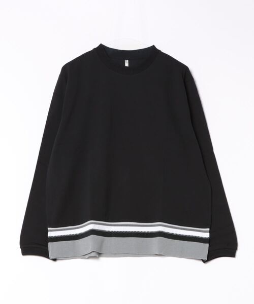 NO WAY（ノーウェイ）の「/ミドルウェイト 裾リブクルーネックロングスリーブカットソー（Tシャツ/カットソー・メンズ・ブラック/ホワイト系その他/ホワイト系その他2・MEDIUM/LARGE）」の10枚目の写真
