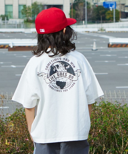 PAIRMANON STREET（ペアマノンストリート）の「【PAIRMANON STREET】アソート カレッジ プリント ビッグシルエット 半袖 Tシャツ（Tシャツ/カットソー・キッズ・ホワイト系その他2/ホワイト系その他4/ブラック系その他/ブラック系その他3/ベージュ系その他3/グリーン系その他/グリーン系その他2/ブルー系その他/その他1/その他/ブラック系その他2/イエロー系その他/ブルー系その他2/ホワイト系その他/ホワイト系その他3/レッド系その他/ブラック系その他4/ベージュ系その他/ベージュ系その他2/ベージュ系その他4・100/110/120/130/140/150/90）」の20枚目の写真