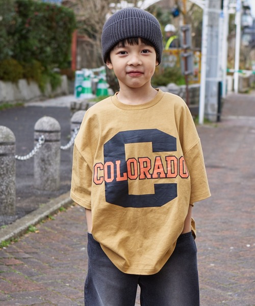 PAIRMANON STREET（ペアマノンストリート）の「【PAIRMANON STREET】アソート カレッジ プリント ビッグシルエット 半袖 Tシャツ（Tシャツ/カットソー・キッズ・ホワイト系その他2/ホワイト系その他4/ブラック系その他/ブラック系その他3/ベージュ系その他3/グリーン系その他/グリーン系その他2/ブルー系その他/その他1/その他/ブラック系その他2/イエロー系その他/ブルー系その他2/ホワイト系その他/ホワイト系その他3/レッド系その他/ブラック系その他4/ベージュ系その他/ベージュ系その他2/ベージュ系その他4・100/110/120/130/140/150/90）」の10枚目の写真