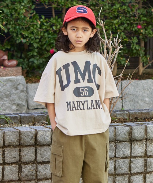 PAIRMANON STREET（ペアマノンストリート）の「【PAIRMANON STREET】アソート カレッジ プリント ビッグシルエット 半袖 Tシャツ（Tシャツ/カットソー・キッズ・ホワイト系その他2/ホワイト系その他4/ブラック系その他/ブラック系その他3/ベージュ系その他3/グリーン系その他/グリーン系その他2/ブルー系その他/その他1/その他/ブラック系その他2/イエロー系その他/ブルー系その他2/ホワイト系その他/ホワイト系その他3/レッド系その他/ブラック系その他4/ベージュ系その他/ベージュ系その他2/ベージュ系その他4・100/110/120/130/140/150/90）」の11枚目の写真