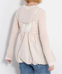 cepo | バックリボン バルーンギャザーアウトキャミ(キャミソール)