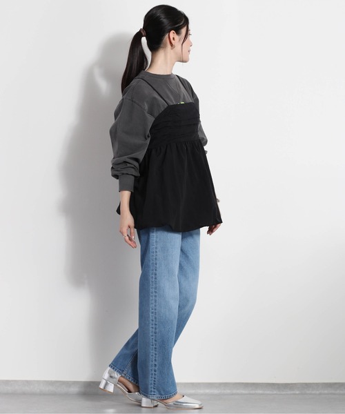 cepo（セポ）の「バックリボン バルーンギャザーアウトキャミ