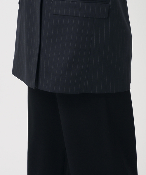 セール】ストライプダブルブレストジャケット（テーラードジャケット