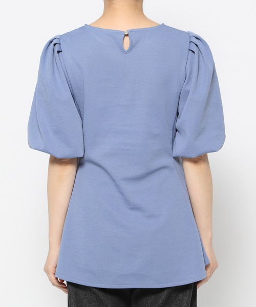 mysty woman(ミスティウーマン)の「ペプラムチュニックプルオーバー 113502(Tシャツ/カットソー・レディース・ブラック/ブルー/オフホワイト・FREE)」の11枚目の写真
