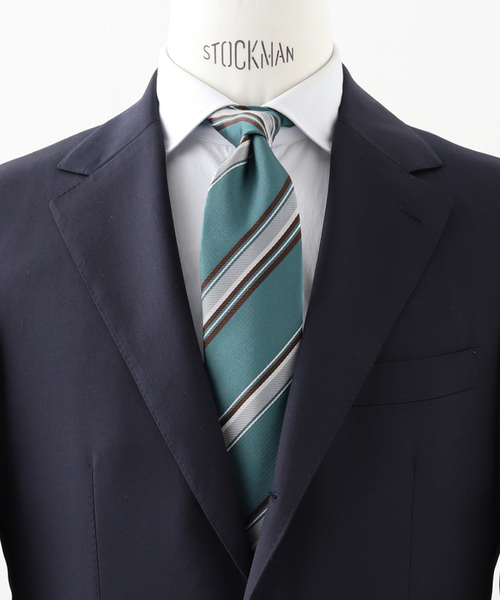 EDIFICE(エディフィス)の「AX マルチストライプタイ(ネクタイ・メンズ・ダークブルー/コバルトブルー/クリアブルー・FREE)」の1枚目の写真