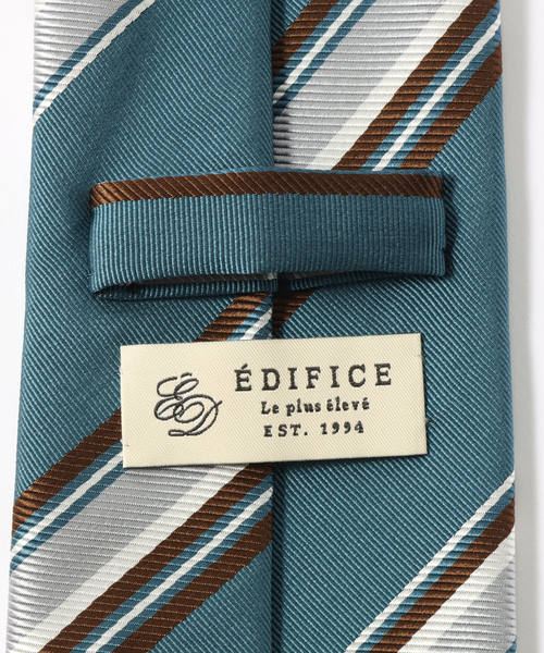 EDIFICE(エディフィス)の「AX マルチストライプタイ(ネクタイ・メンズ・ダークブルー/コバルトブルー/クリアブルー・FREE)」の7枚目の写真