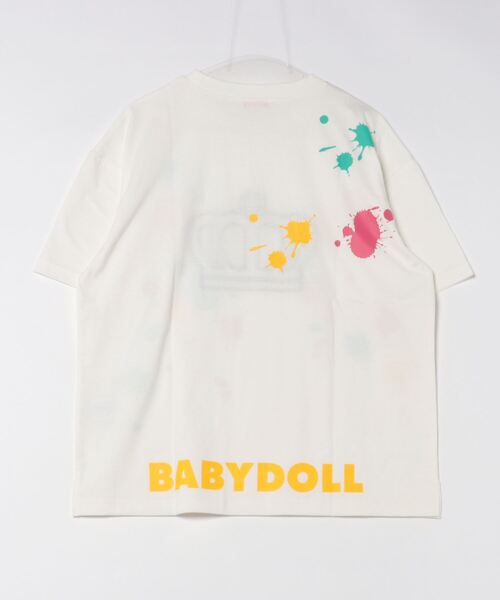 BABYDOLL(ベビードール)の「親子お揃い ヒョウ柄 ワッペン ペイント Tシャツ 9220A(Tシャツ/カットソー・レディース・ブラック/ホワイト/ピンク系その他7・S/M/L/XL)」の14枚目の写真