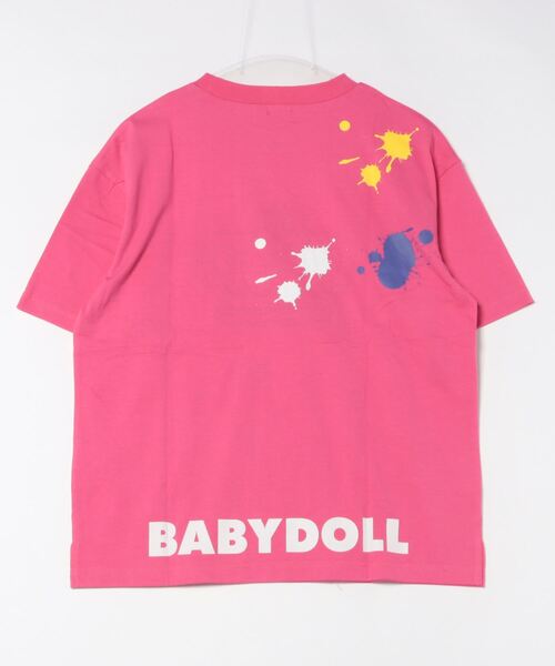 BABYDOLL(ベビードール)の「親子お揃い ヒョウ柄 ワッペン ペイント Tシャツ 9220A(Tシャツ/カットソー・レディース・ブラック/ホワイト/ピンク系その他7・S/M/L/XL)」の15枚目の写真