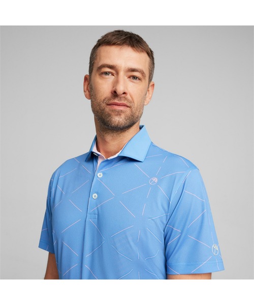 PUMA(プーマ)の「PUMA プーマ メンズ ゴルフ PUMA x ARNOLD PALMER ゲオ 半袖 ポロシャツ(ポロシャツ・メンズ・ブルー/ピンク/ホワイト系その他・LARGE/MEDIUM/X-LARGE/SMALL/X-SMALL)」の10枚目の写真
