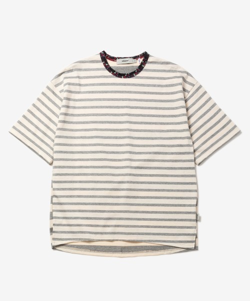 rehacer(レアセル)の「rehacer : Botanical Border CS / ボタニカル ボーダー カットソー(Tシャツ/カットソー・メンズ・グレー/ネイビー・SMALL/X-LARGE/LARGE/MEDIUM)」の17枚目の写真