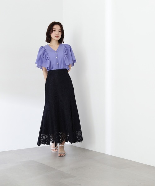 NATURAL BEAUTY BASIC（ナチュラルビューティーベーシック）の「◇バタフライスリーブブラウス（シャツ/ブラウス・レディース・ブラック/ブルー/グリーン・MEDIUM/SMALL）」の22枚目の写真