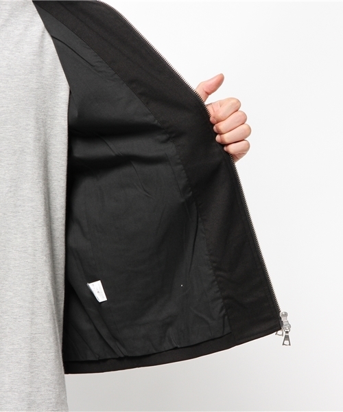 Lui's（ルイス）の「Lui's(ルイス) ノーカラーライダースブルゾン（ブルゾン・メンズ・ブラック/ネイビー・LARGE/MEDIUM/SMALL）」の13枚目の写真