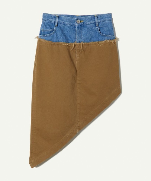 セール】Asymmetry Cotton Skirt（スカート）｜leinwande