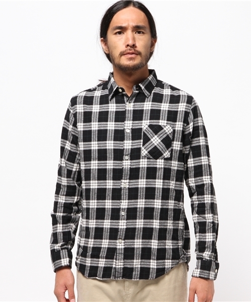 WEGO（ウィゴー）の「WEGO/レギュラーチェックネルシャツ（シャツ/ブラウス・メンズ・ホワイト系その他/レッド系その他/ブルー系その他/イエロー系その他・LARGE/MEDIUM）」の5枚目の写真