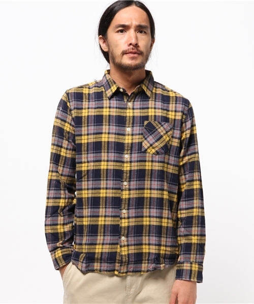 WEGO（ウィゴー）の「WEGO/レギュラーチェックネルシャツ（シャツ/ブラウス・メンズ・ホワイト系その他/レッド系その他/ブルー系その他/イエロー系その他・LARGE/MEDIUM）」の17枚目の写真