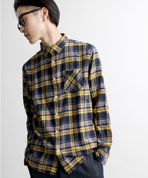 WEGO（ウィゴー）の「WEGO/レギュラーチェックネルシャツ（シャツ/ブラウス・メンズ・ホワイト系その他/レッド系その他/ブルー系その他/イエロー系その他・LARGE/MEDIUM）」の22枚目の写真